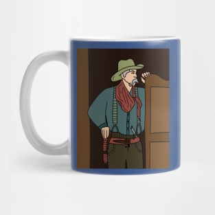 Retro Wild West Cowboys Rodeo Mug